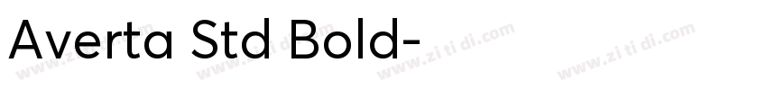 Averta Std Bold字体转换